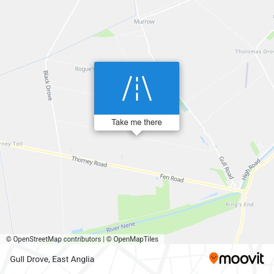Gull Drove map