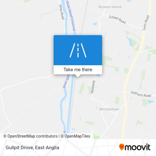 Gullpit Drove map