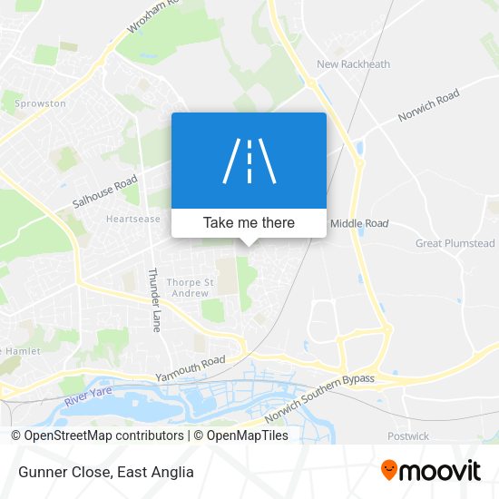 Gunner Close map