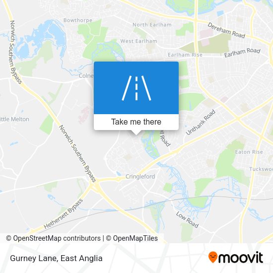 Gurney Lane map
