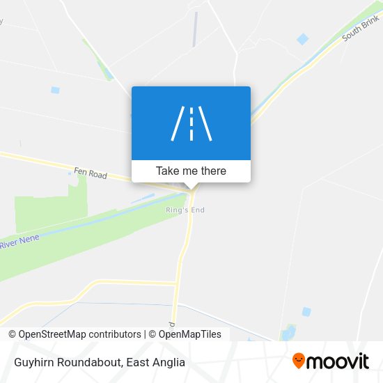 Guyhirn Roundabout map