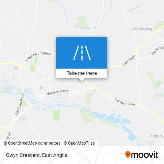 Gwyn Crescent map
