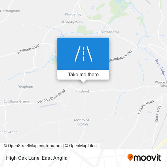 High Oak Lane map