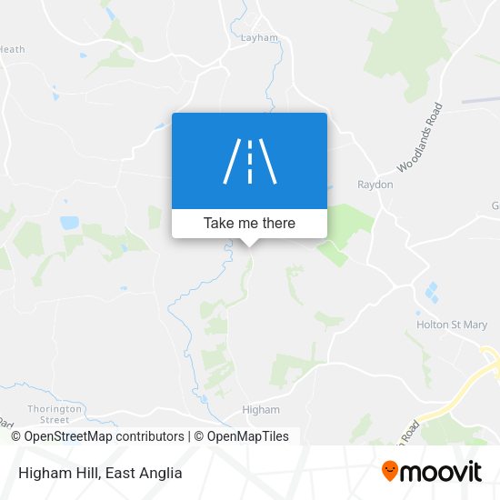 Higham Hill map