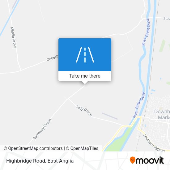 Highbridge Road map