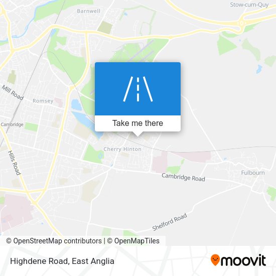 Highdene Road map