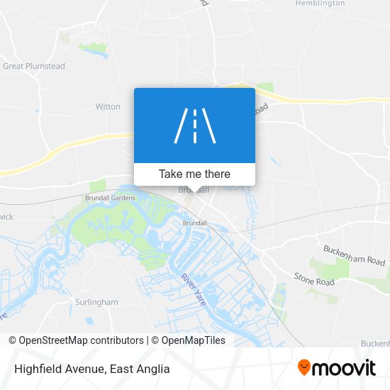 Highfield Avenue map