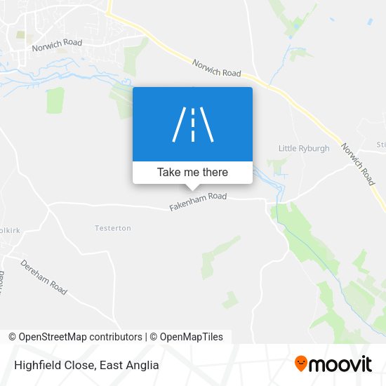 Highfield Close map