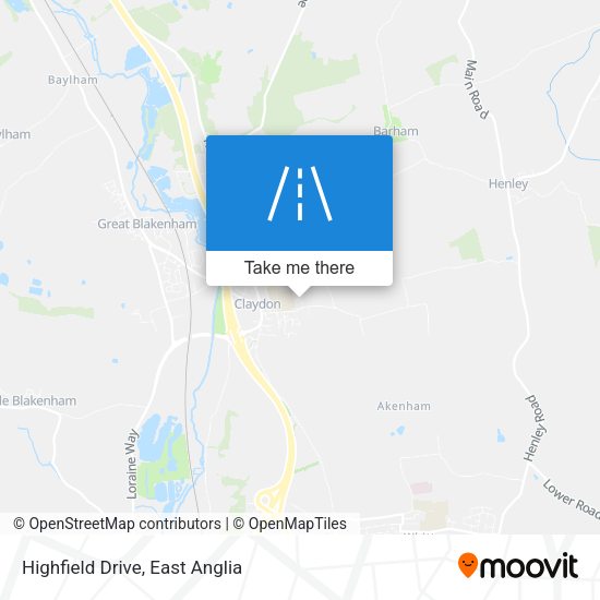 Highfield Drive map