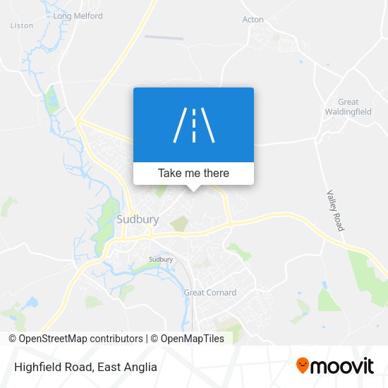 Highfield Road map