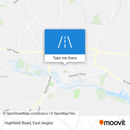 Highfield Road map