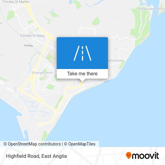 Highfield Road map