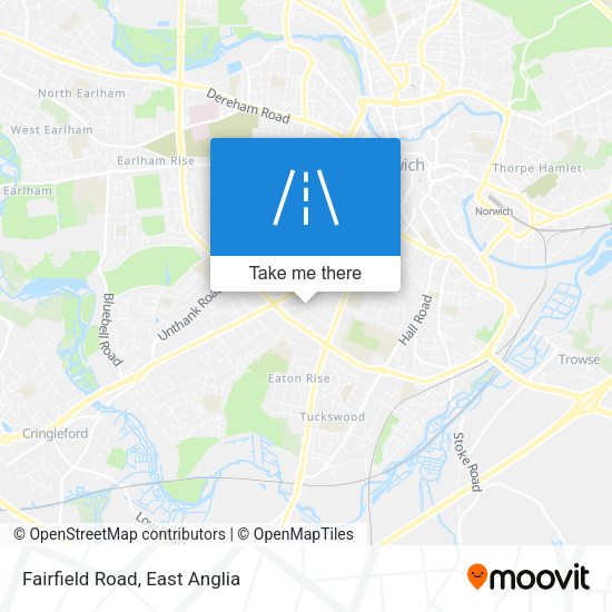 Fairfield Road map