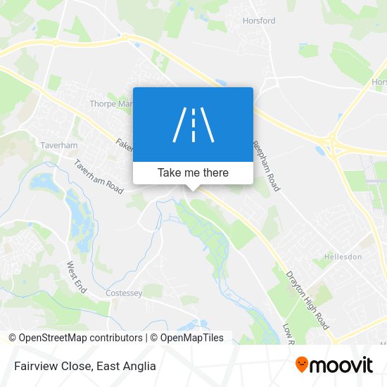 Fairview Close map