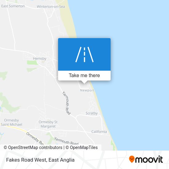 Fakes Road West map