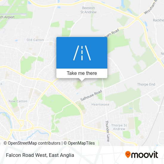 Falcon Road West map