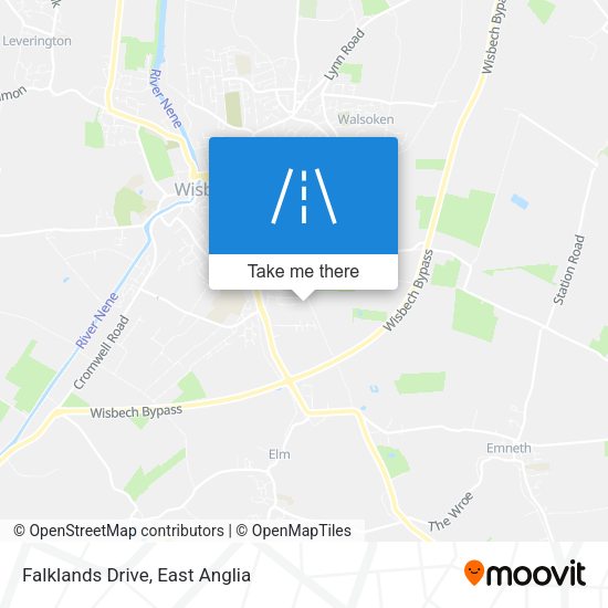 Falklands Drive map