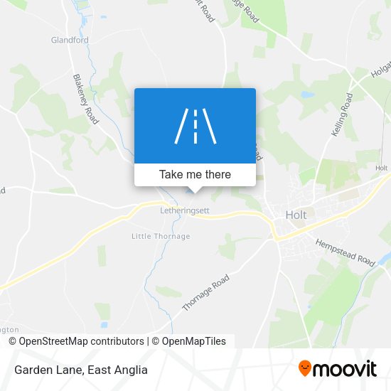 Garden Lane map