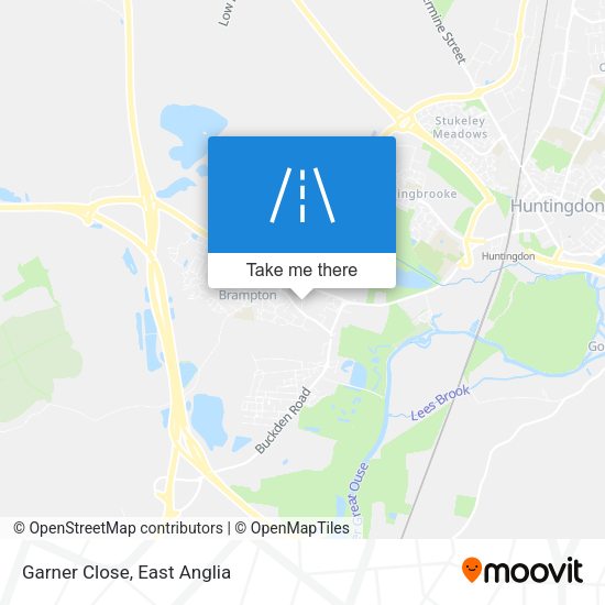 Garner Close map