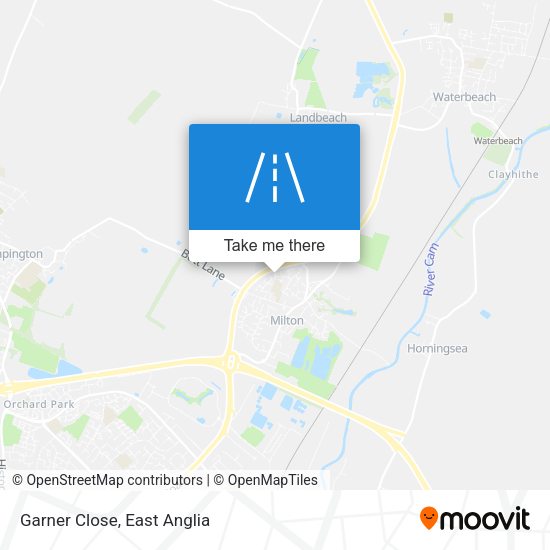 Garner Close map