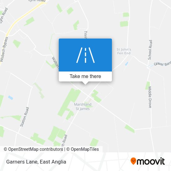 Garners Lane map