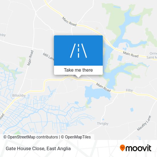 Gate House Close map