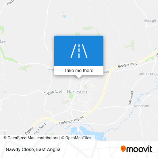 Gawdy Close map