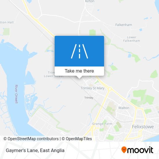 Gaymer's Lane map