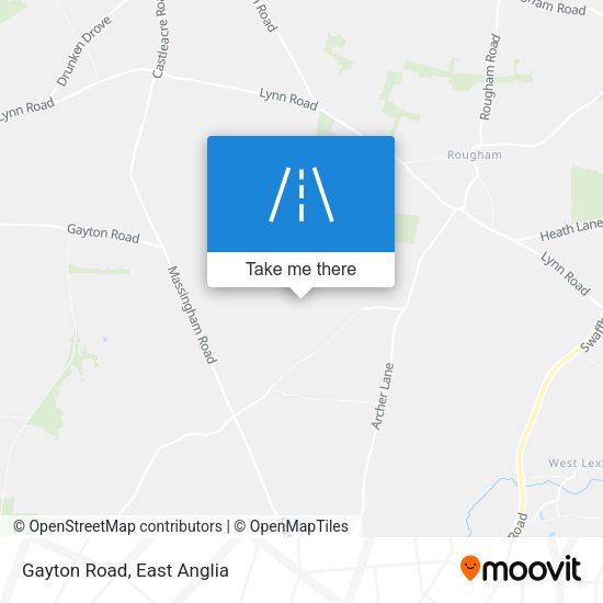 Gayton Road map