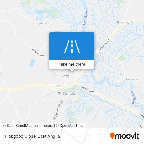 Habgood Close map