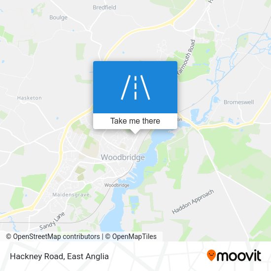Hackney Road map