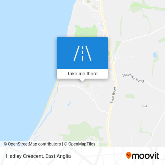 Hadley Crescent map