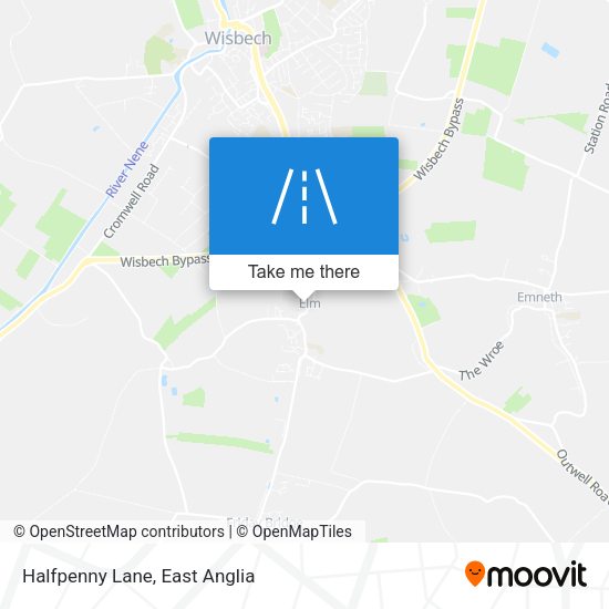 Halfpenny Lane map