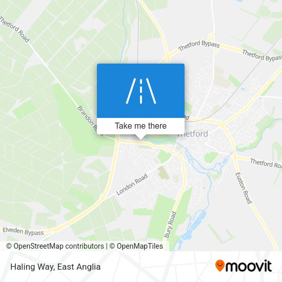Haling Way map
