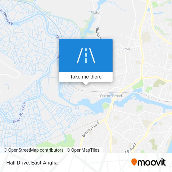 Hall Drive map