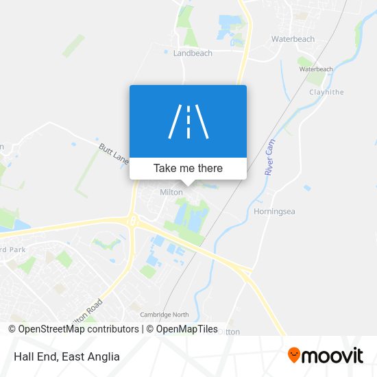 Hall End map