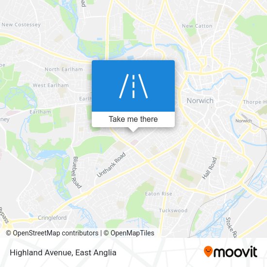 Highland Avenue map