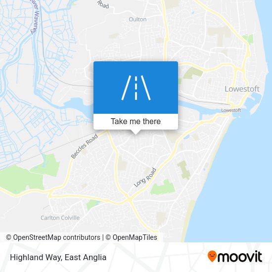 Highland Way map