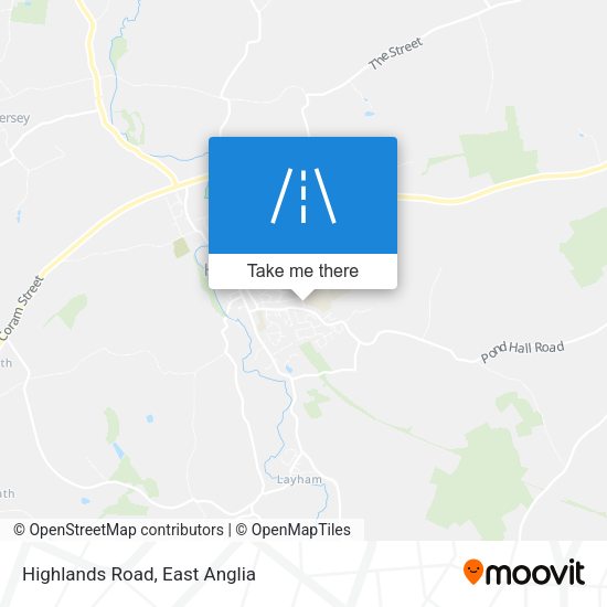 Highlands Road map
