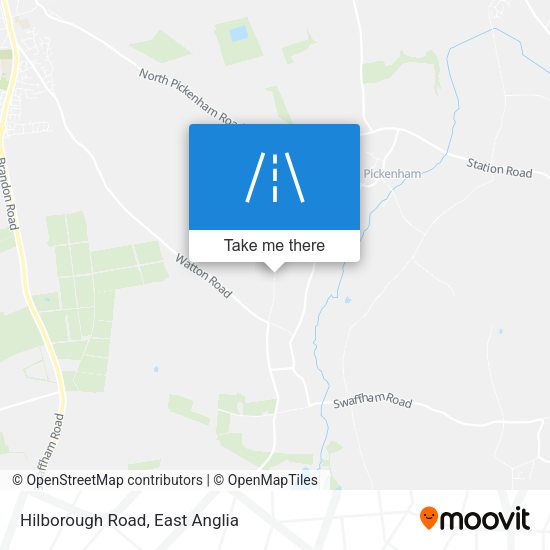 Hilborough Road map