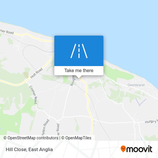Hill Close map