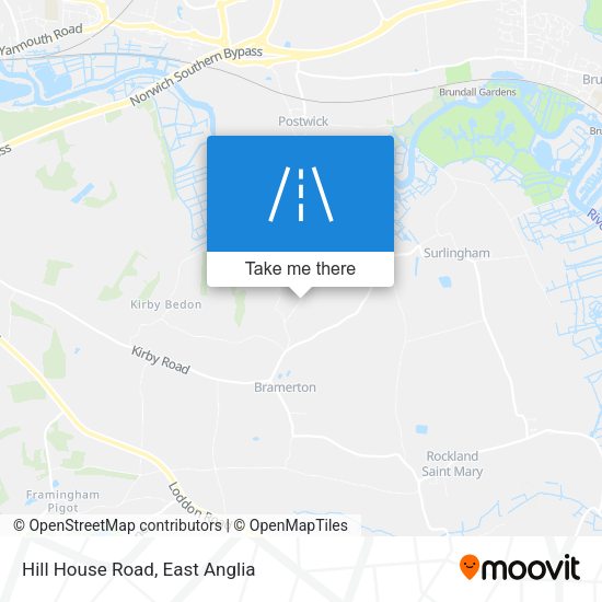 Hill House Road map