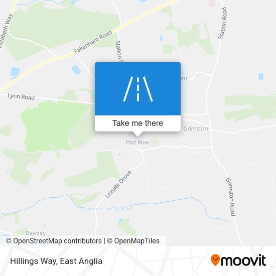 Hillings Way map
