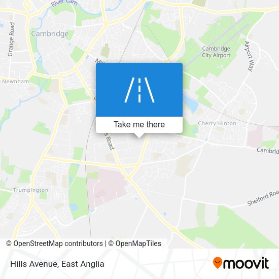 Hills Avenue map