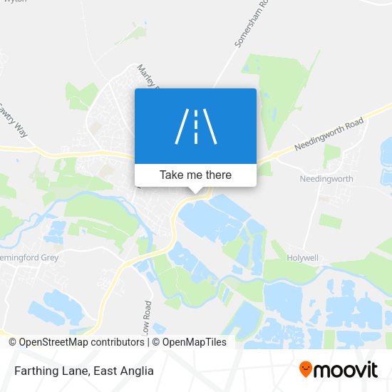 Farthing Lane map