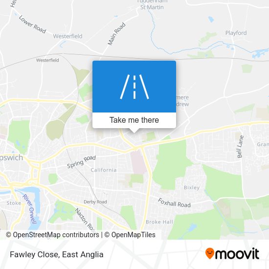 Fawley Close map
