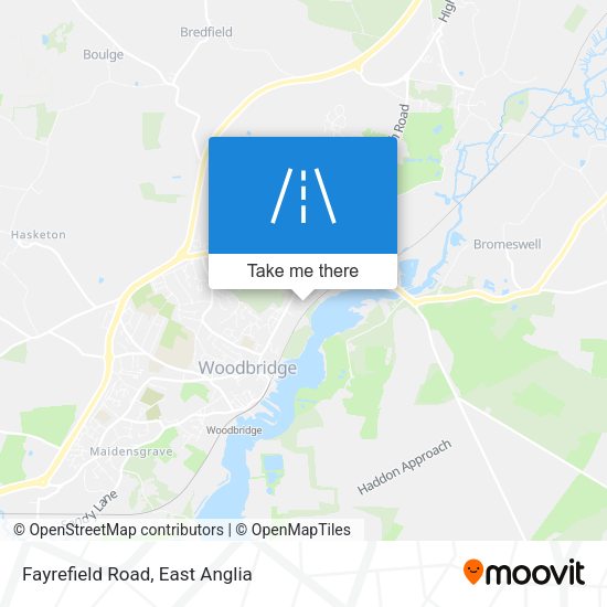 Fayrefield Road map
