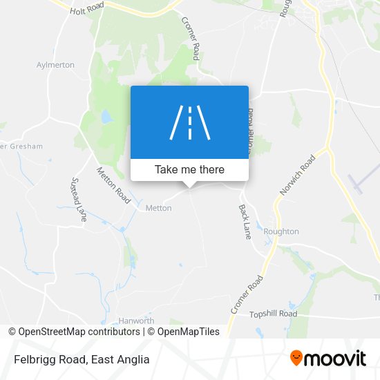 Felbrigg Road map