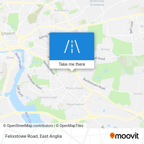 Felixstowe Road map