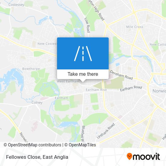 Fellowes Close map